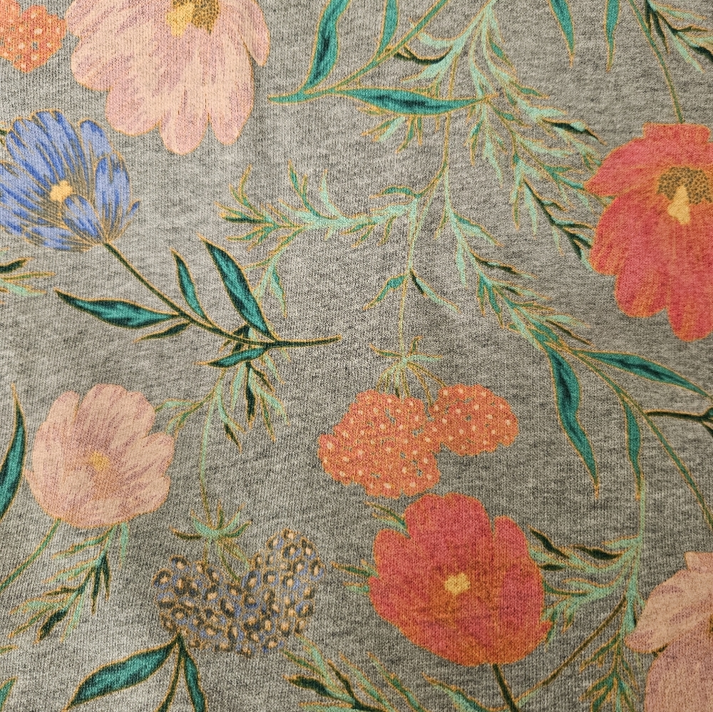kate spade Gray Floral Long Sleeve Dress - Picture 3 of 11